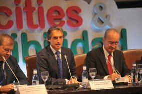 El Presidente de la FEMP y el Alcalde de Málaga en la inaguración de Greencities